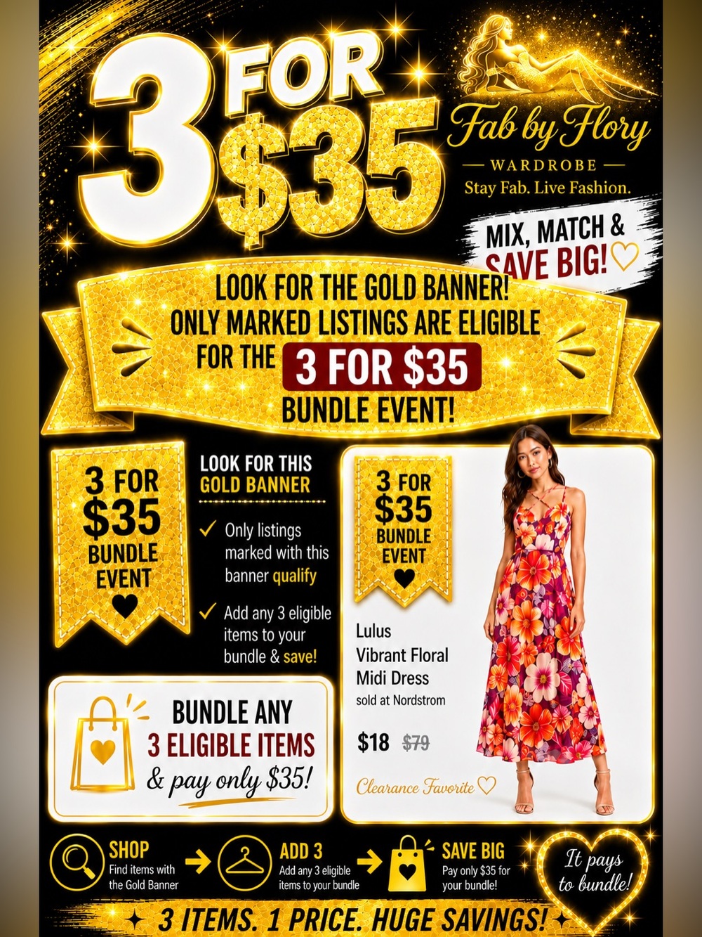 ✨ Bundle Any 3 Gold Banner Items for $35! ✨